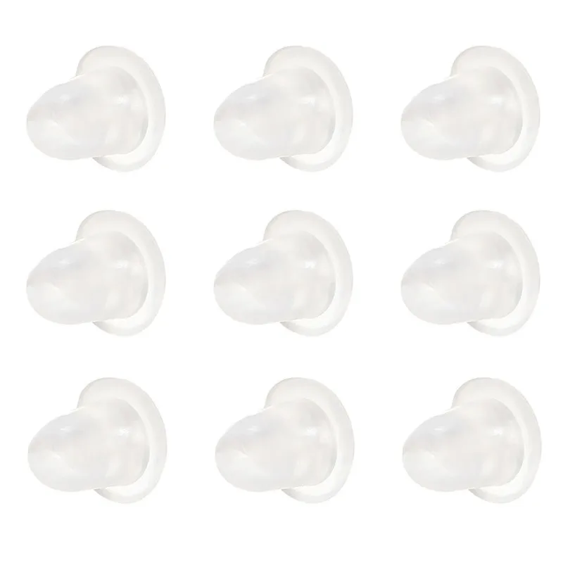 

200pcs Earring back Transparent Ear Nut Plugging Earrings DIY Jewelry Findings Accessories Materials