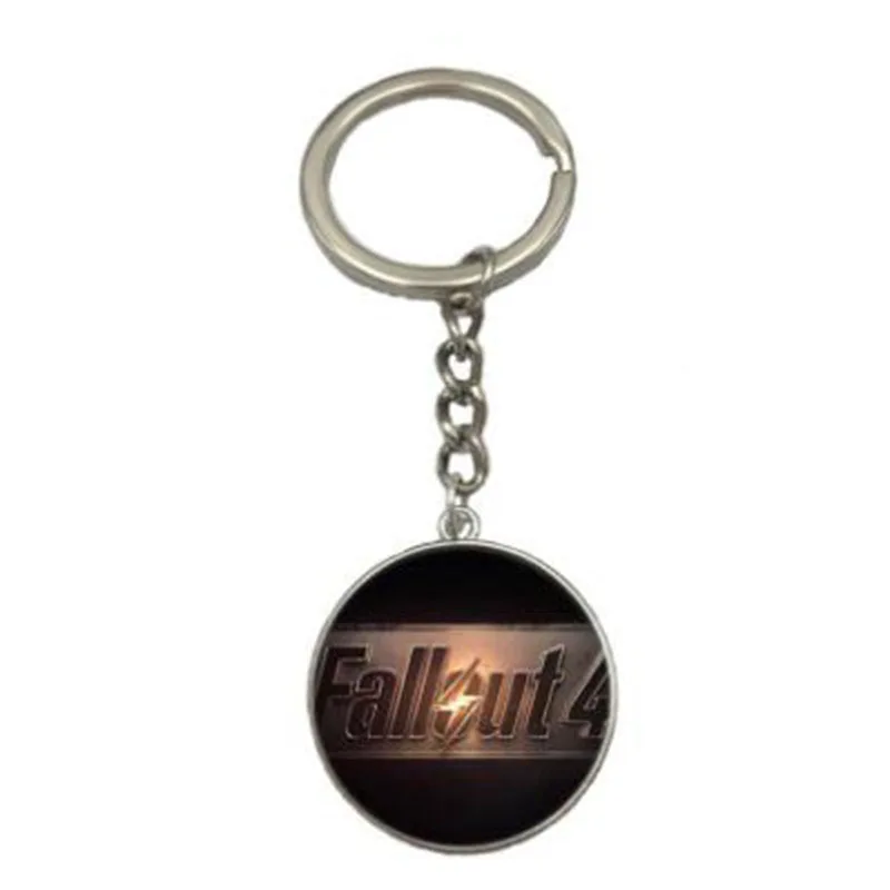4 типа горячая игра Fallout 4/76 Shelter картина брелок цинковый сплав Серебряный цвет брелок ювелирный подарок для женщин и мужчин - Цвет: 2
