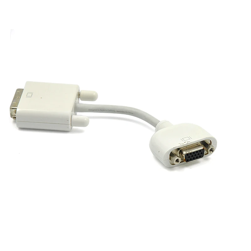 Использованный кабель адаптера для отображения DVI на VGA для Apple iPod classic nano3, iPod nano4, nano5, touch2/3, iPhone 4.