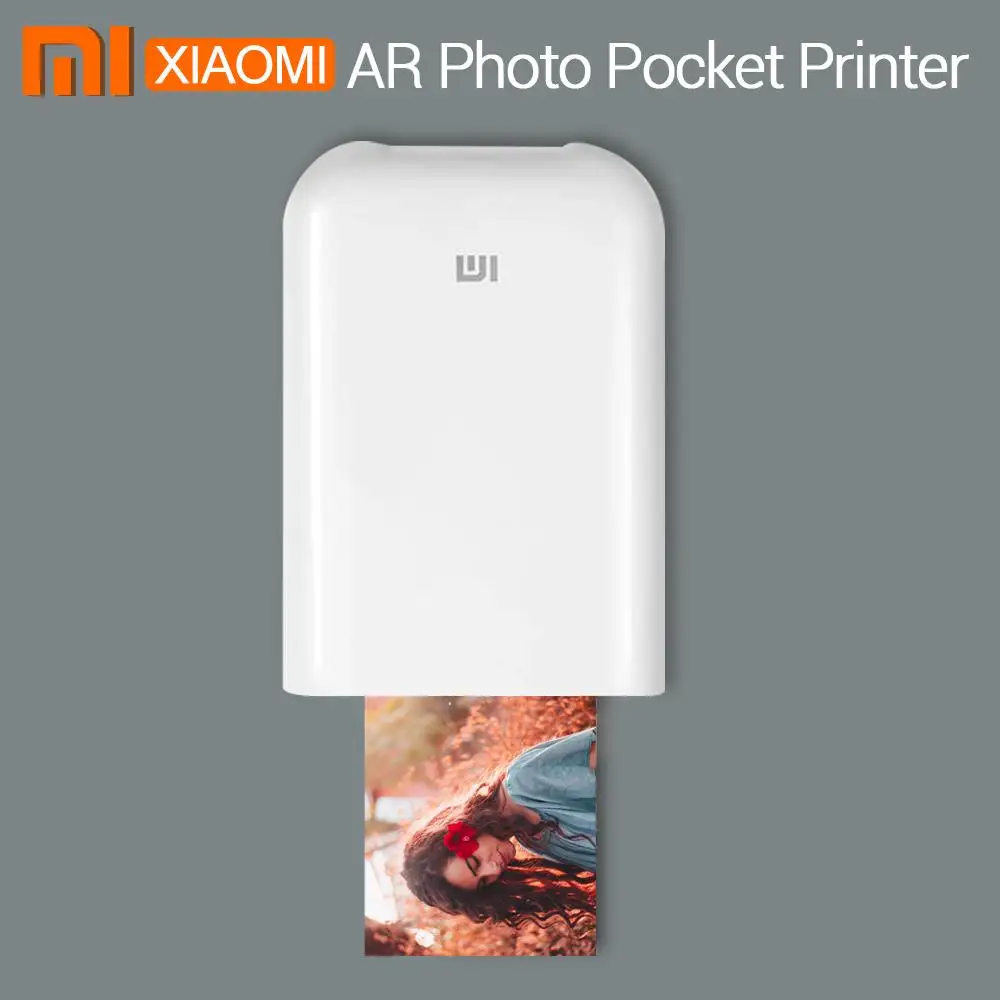 

Xiaomi mijia AR Printer 300dpi Portable Photo Mini Pocket With DIY Share 500mAh picture printer pocket printer work with mijia