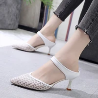 ladi shoe and sandal 6cm high heels women summer shoes slipper casual comfortable woman sandle yellow black white heel shoes