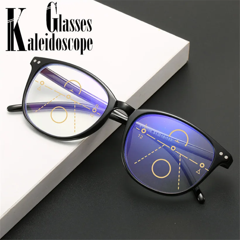 Прогрессивные многофокальные очки для чтения женские ретро дальнозоркости с