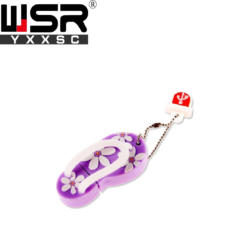 Usb 2.0 флеш накопитель с мультяшными шлепанцами 32 ГБ 64 128 высокоскоростной usb