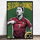 Португалия Роналду  7 фанаты Криштиану Роналду украшение для дома Картина на холсте высокой четкости постер