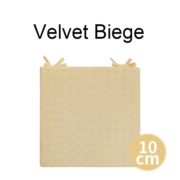 Velvet Biege 10cm PurenLatex 40*40/45*45 Таиланд натуральный латекс сиденье Подушка стул бедра Ортопедическая подушка сиденье латексные коврики защита от копчика - Цвет: Velvet Biege 10cm