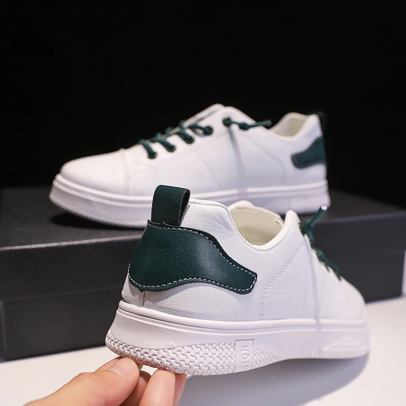 Женские кроссовки Повседневная Удобная дышащая обувь белого цвета на плоской