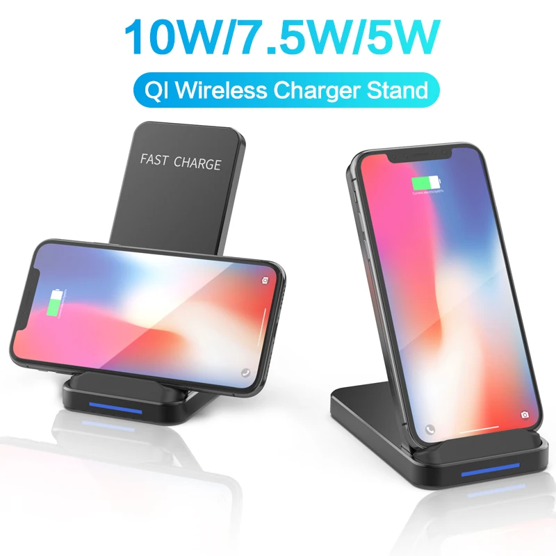 Беспроводное зарядное устройство Qi 10 Вт для iPhone 11 Pro X XS 8 быстрая Беспроводная