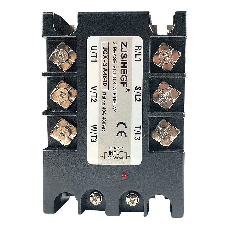 Китай (материк) BrandThree фазы JGX-3 4840AA/DA твердотельные реле для 3 SSR теплоотвода 40A Вход