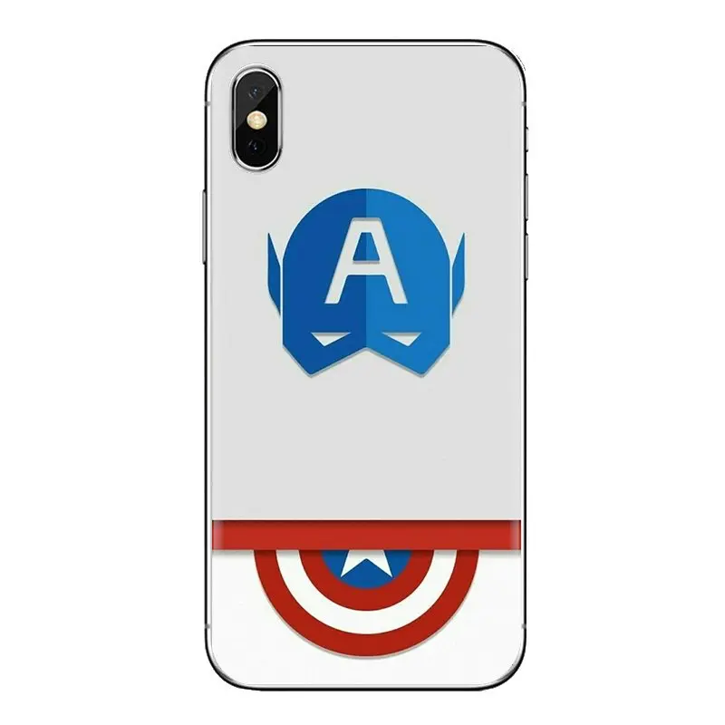 Silicone Phone Shell Case For Huawei G7 G8 P7 P8 P9 P10 P20 P30 Lite Mini Pro P Smart Plus 2017 2018 2019 marvel Captain America |
