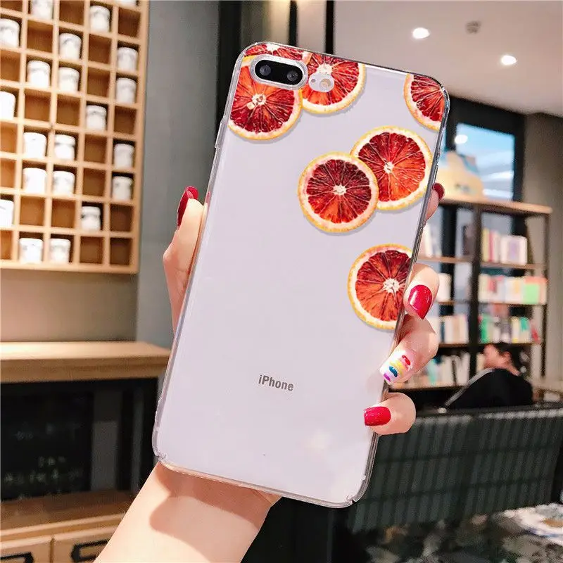 Yinuoda чехол с рисунком кокосового лимона фруктов цветной для телефона iPhone 8 7 6 6S Plus X
