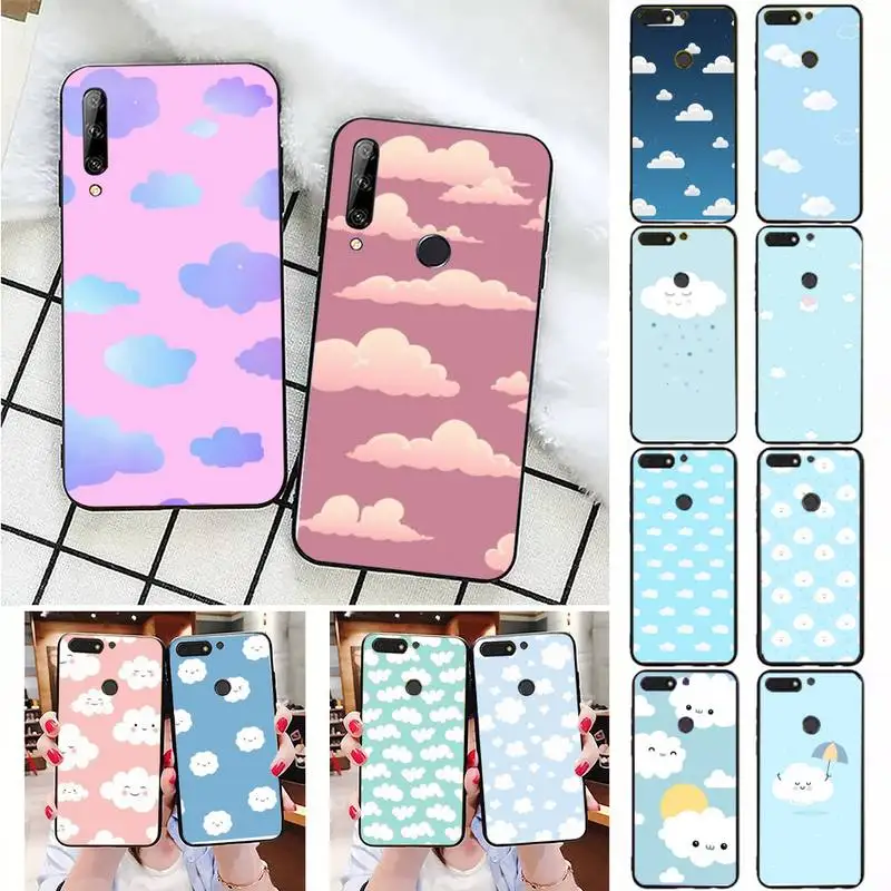 

Fashion Colored clouds Painting Phone Case For Huawei Honor 7A 7C 8 8x 9 10 20lite Fundas Coque for Honor 10i 20i Capa