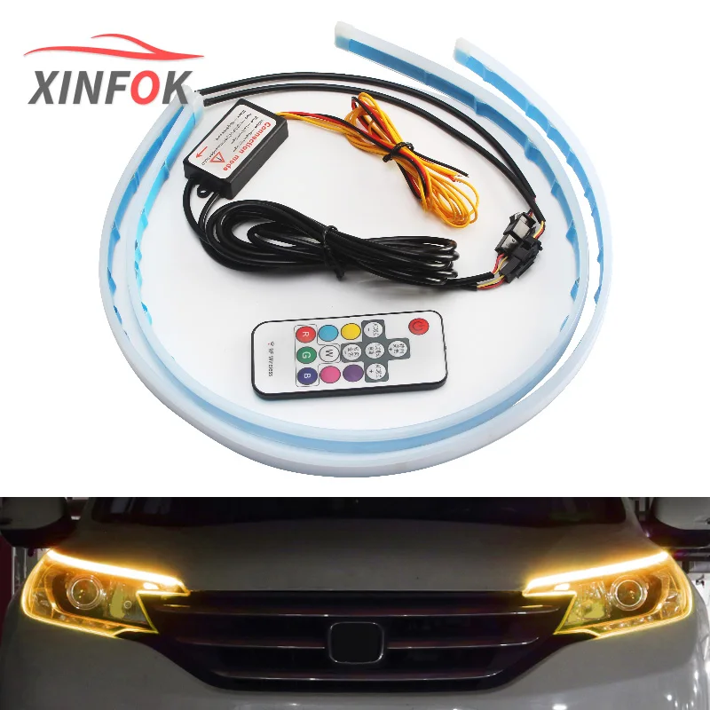 2 шт. Автомобильные светодиодные лампы RGB 12 В 30-60 см | Автомобили и мотоциклы