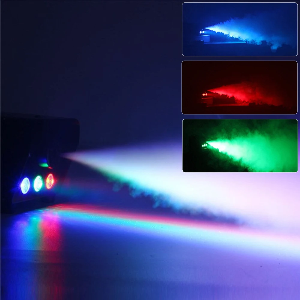 

Mini 600W LED Smoke Machine Wireless Remote DJ Party Fogger Holloween Christmas Fog Maker Equipment Stage Fog Machine With RGB