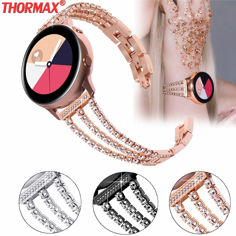 Huawei watch gt band для Samsung Galaxy 46 мм active Gear S3 Frontier 42 S2 classic amazfit bip ремешок 20/22 металлический