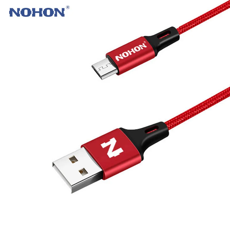 Оригинальный кабель Micro USB NOHON для Samsung Huawei HTC Nokia Android быстрое зарядное устройство