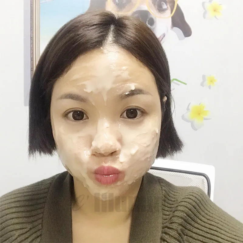 Коллагеновая маска для сна из свиной кожи Антивозрастная увлажняющая компактная