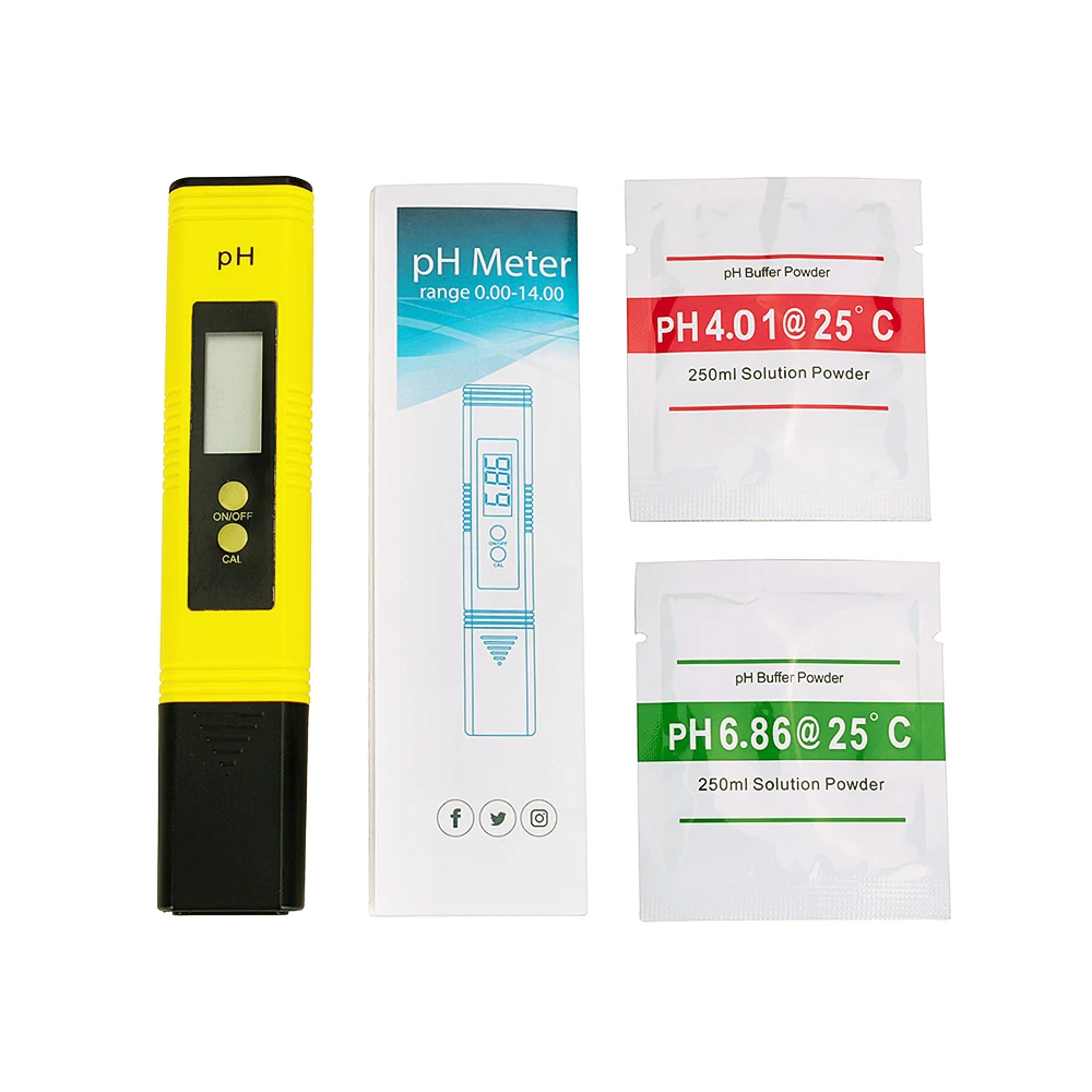 

Free shipping Digital LCD PH Meter Pen of Tester Accuracy 0.01 Aquarium Pool Water Wine Urine Automatic Calibration