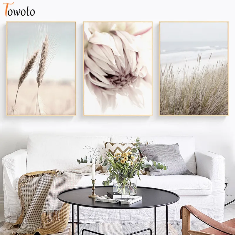 Ботанический растительный принт на нулевой Плакаты и принты Nordic плакат 50x70