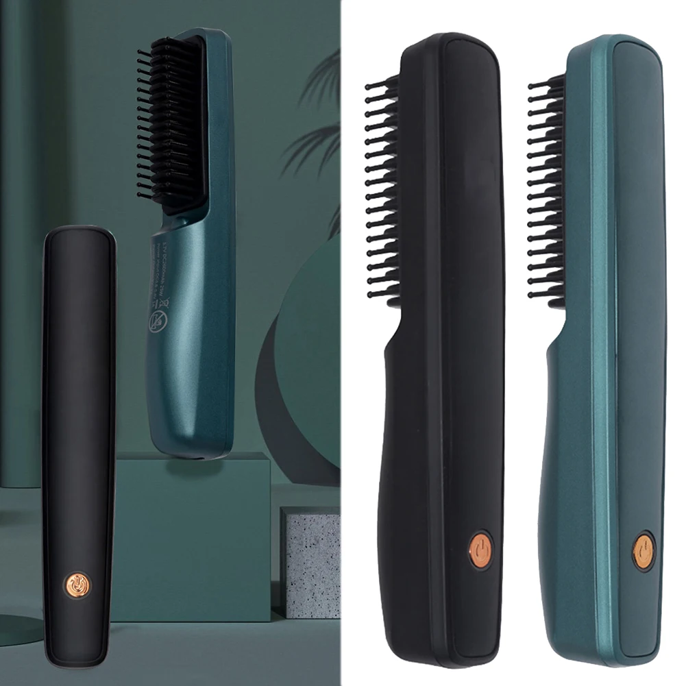 

Hair Straightener Brush Gift Anti Scald Home Travel Electric Portable Styling Tools Fashion Fast Heating Iron Negative Ceramic