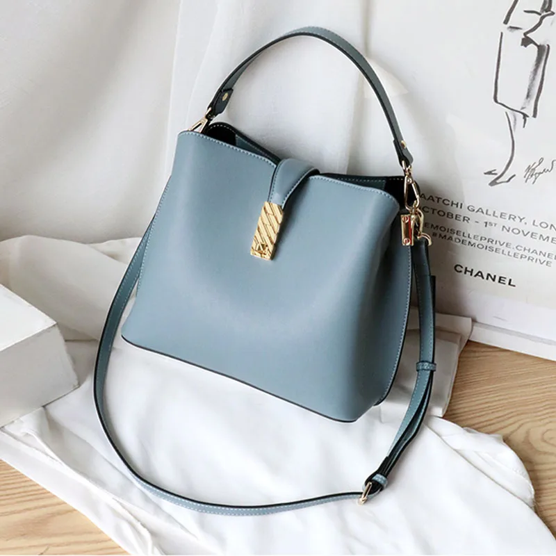 

Women Leather Bag High Quality Cowhide Leather Luxury Designer bolsa feminina de ombro Women Leather Handbag Famous Brand