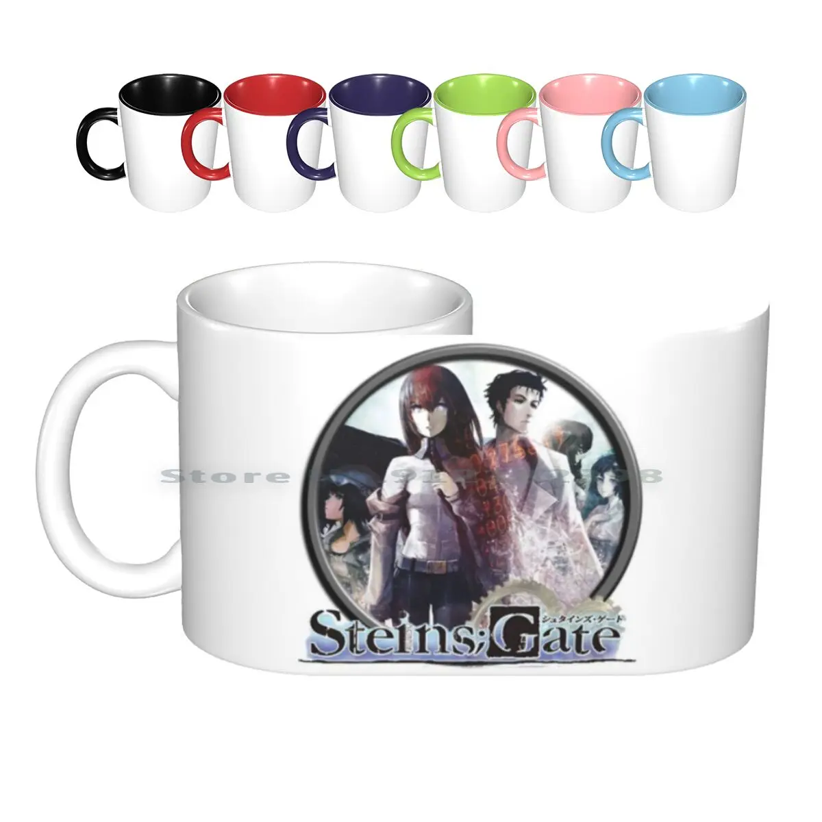 

Керамические кружки Steins, кофейные чашки, кружка для молока, чая, кружка Steins Gate Zero Vn, визуальный новый визуальный роман