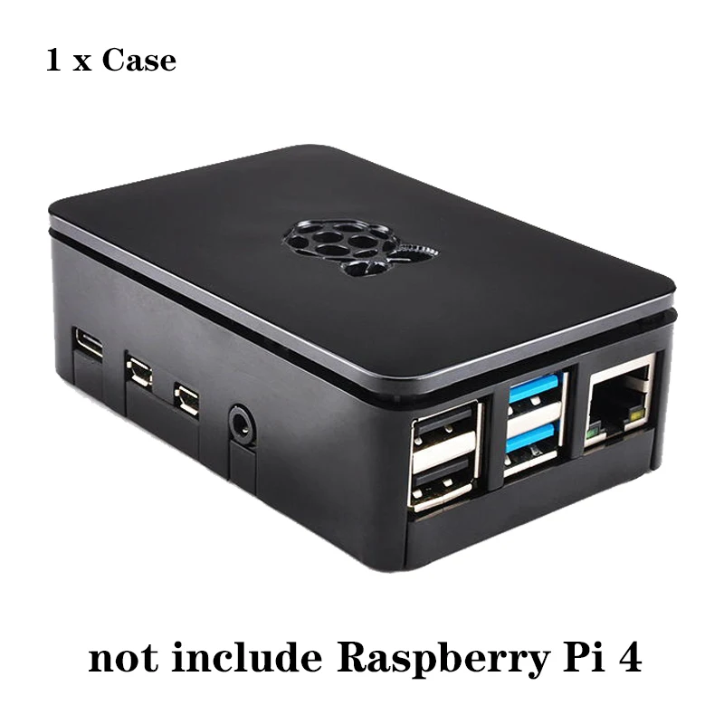 Case Чехол Raspberry Pi 4 пластиковый черный ABS чехол Raspberry Pi 4B Корпус Корпуса для Raspberry Pi 4 Модель B - Цвет: Case