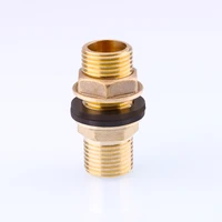 12 34 1 bsp male thread brass water tank connector pipe fitting connector adapter with flat washer gasket