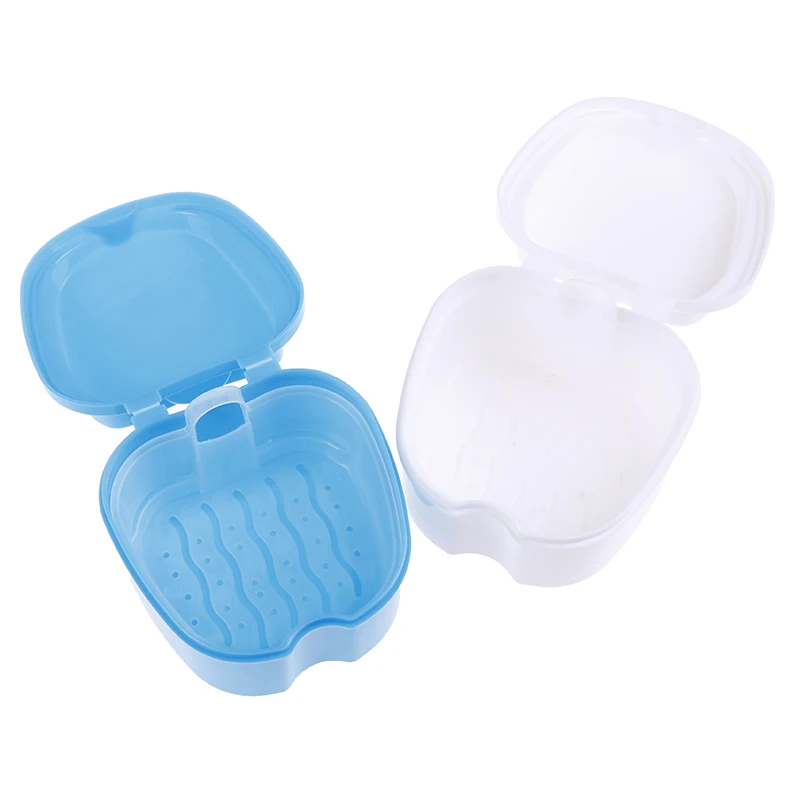 

Cleaning Teeth Case Dental Container False Teeth Storage Box Denture Boxs 1PC