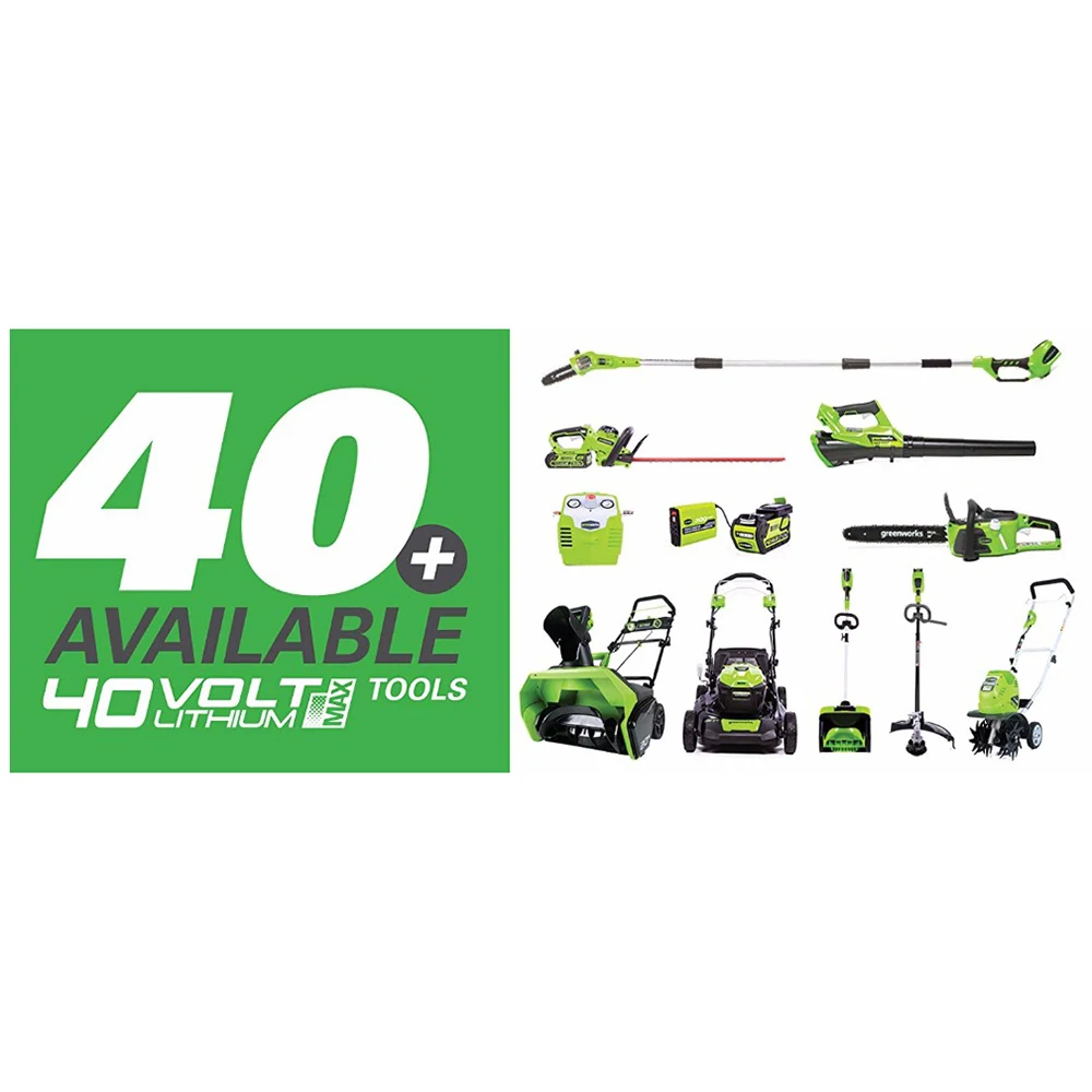 GreenWorks 20302G-MAX 40V 8-дюймовый беспроводной 2-в-1 пилы и триммеры для живой изгороди