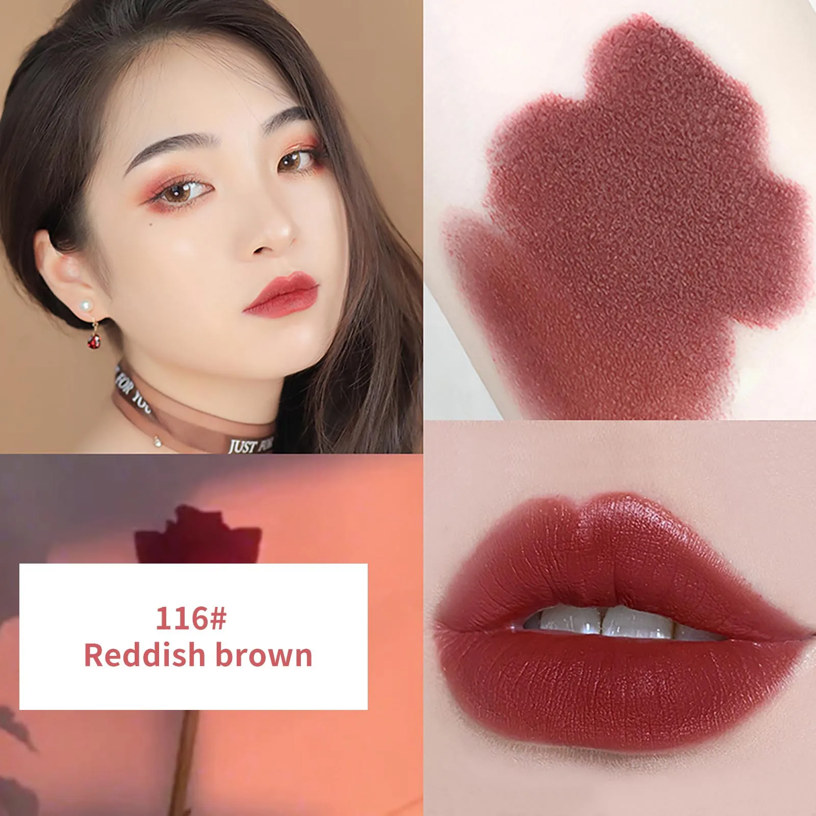 

Velvet Lipstick Matte Non-drawing Dry Cream Texture Waterproof Non-stick Cup Cosmetic Easy to Wear Matte Batom Makeup Beauty