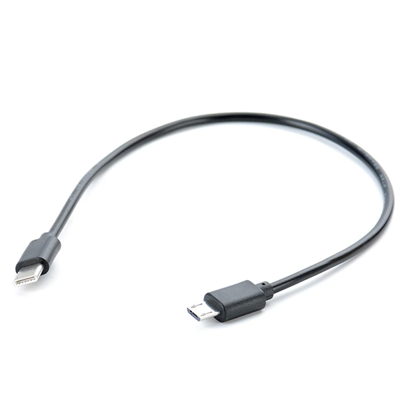 1 шт. USB Type C папа к Micro 5 Pin B штекер конвертер OTG адаптер кабель для передачи данных