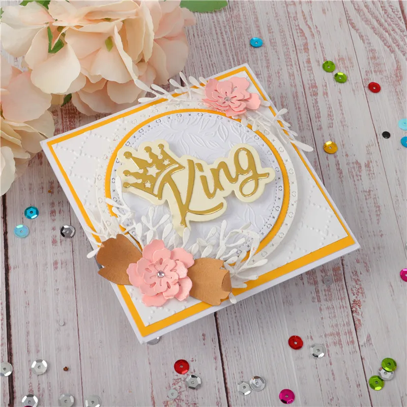 InLoveArts King Queen Letter Dies Crown Word Metal Cutting New 2020 Card Making Scrapbooking Embossing Cut Craft Die | Дом и сад