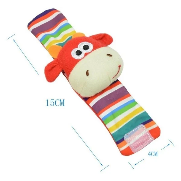 

Baby Infant Developmental Wrist Strap Foot Socks Rattle Kids Socks Rattle Toys Wrist Rattle and Foot Socks Toys