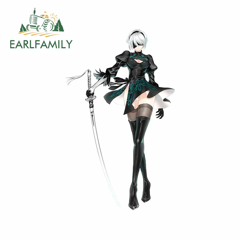 EARLFAMILY 13 см x 6 1 для Nier Automata A2 Автомобильная Наклейка виниловая окклюзия царапина