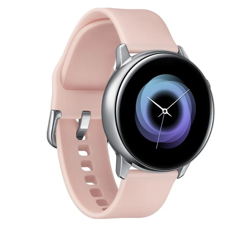 20 мм силиконовые ремешки для samsung galaxy watch active pulseira полосы спортивный ремешок для galaxy watch 42 мм Замена ремешок - Цвет: Soft pink