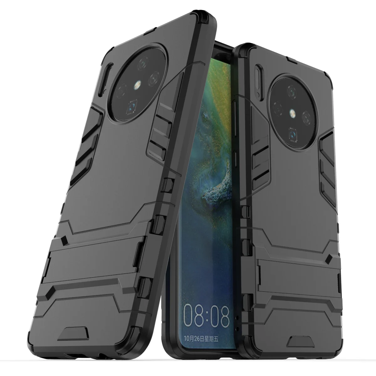 Противоударный чехол для Huawei Mate 30 Lite 20 Pro 20X PC + силиконовый гибридные Чехлы P20 2019 P30