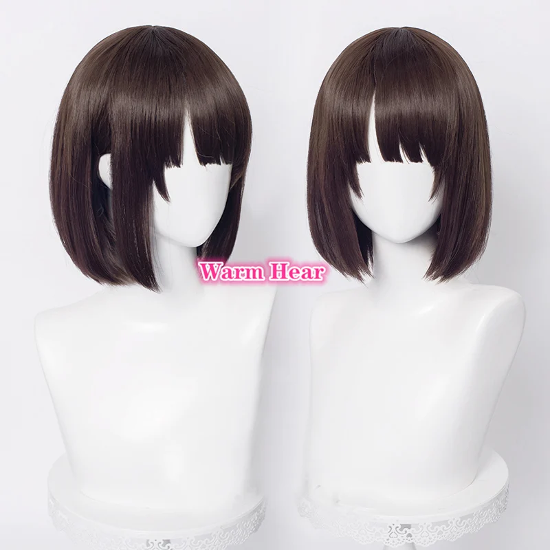 Парик для косплея Saenai Heroine No Sodate-kata Katou Megumi термостойкие короткие волосы с