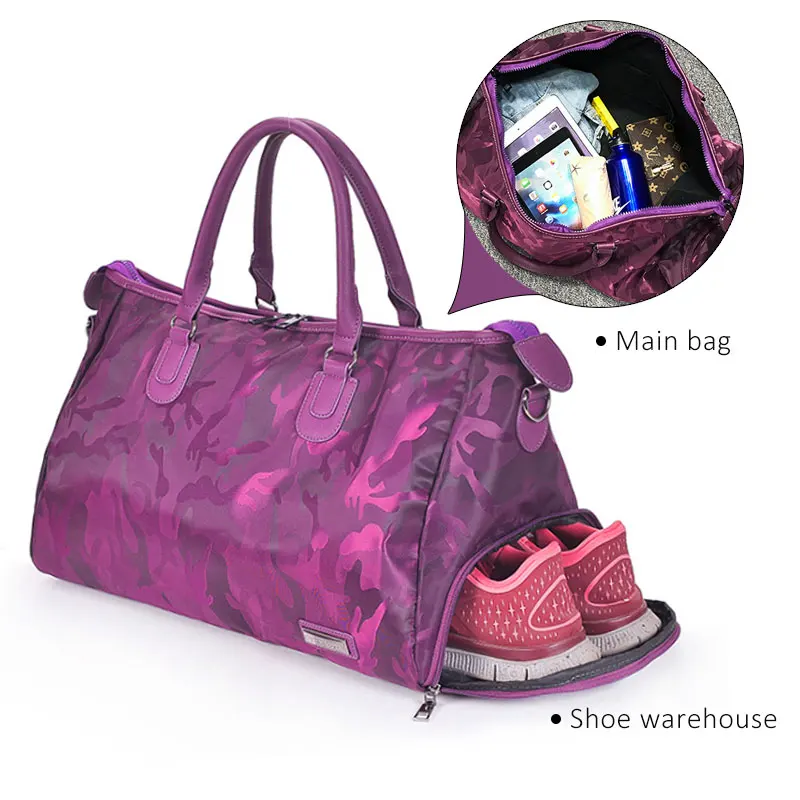 Scione Women Sport Gym Bag Girl Yoga Training Bag Large Waterproof Travel Leisure Handbag Female Fitness Swim Luggage Deffle