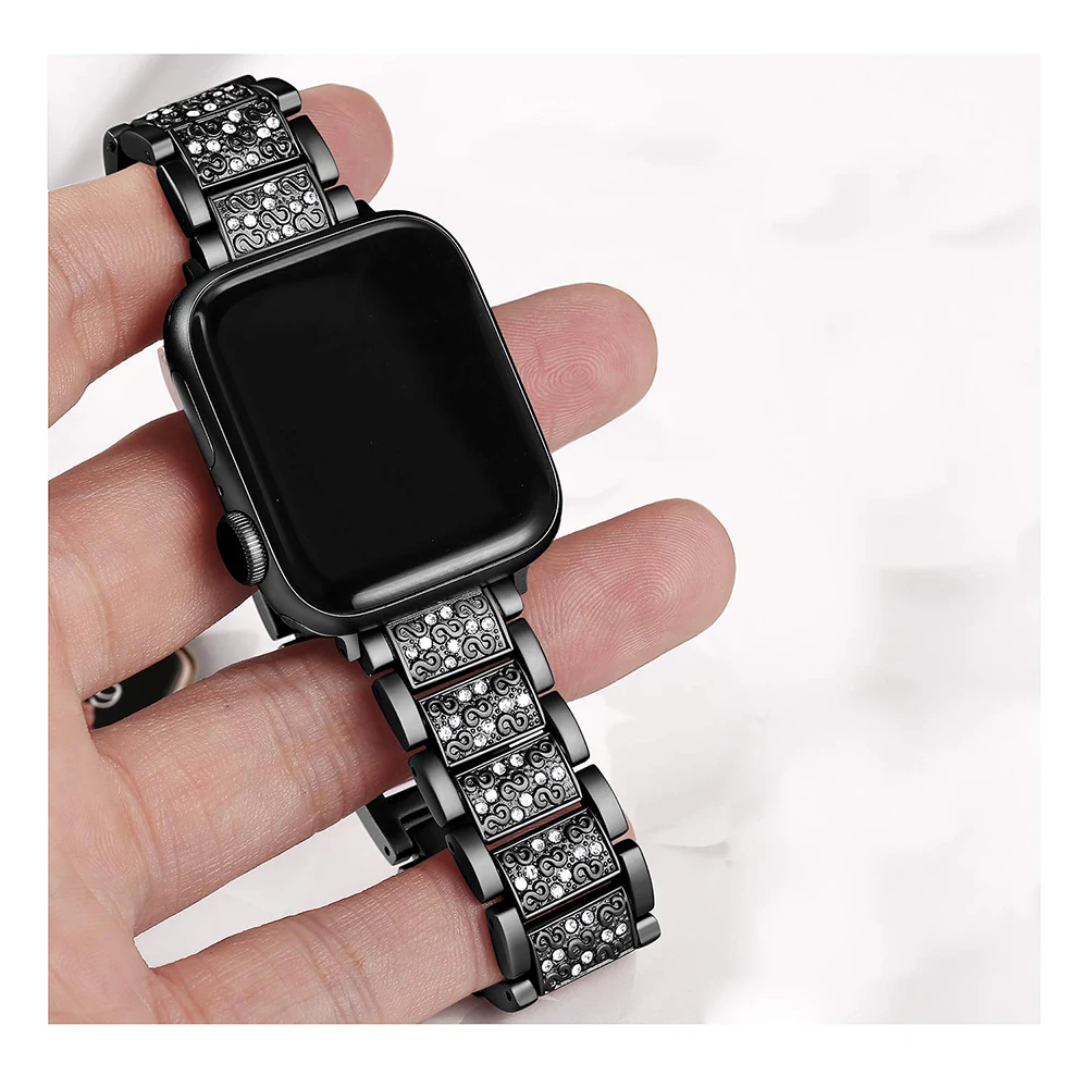 Ремешок из нержавеющей стали для apple watch 5 band 44 мм 40 металлический браслет iwatch 42 38