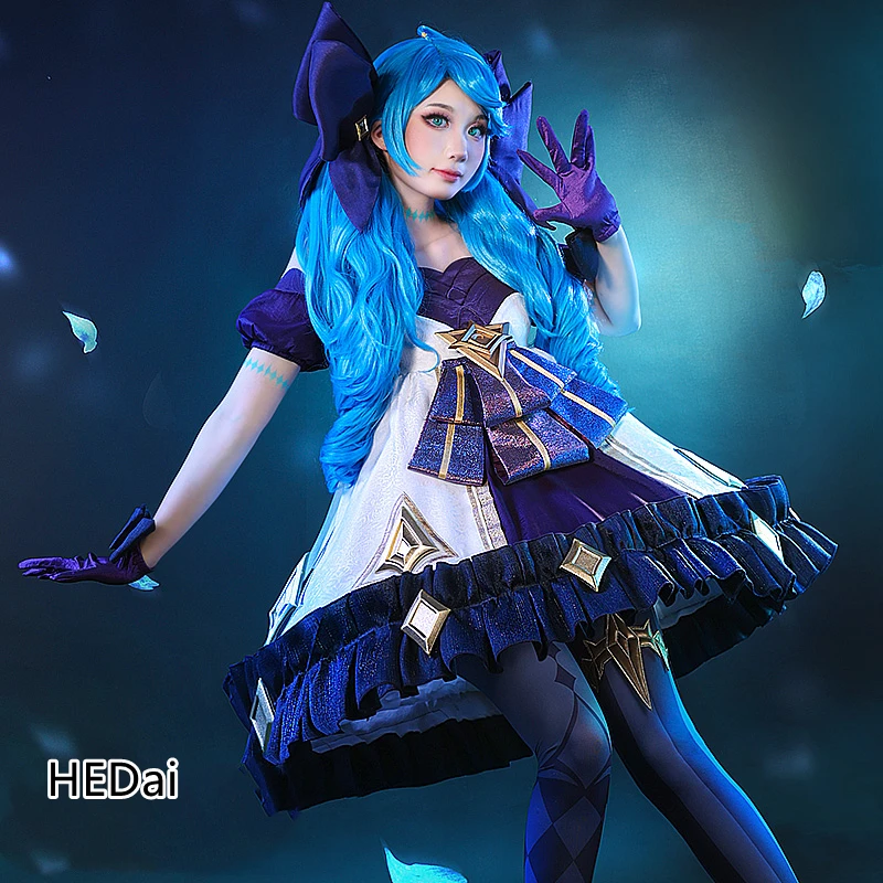 

HEDai Game Cosplay LOL Gwen Cosplay Costume Woman Dress Halloween Party Outfits Clothes Female Dresses