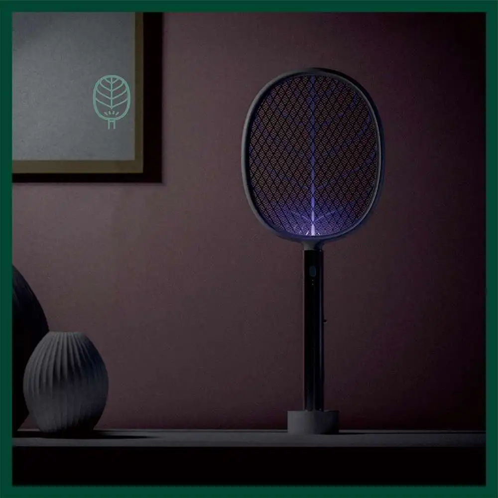 

2 In 1 Electric Mosquito Killer With UV Lamp USB 1200mAh Rechargeable Bug Zapper Summer Fly Swatter Trap Home Bug Insect Racket