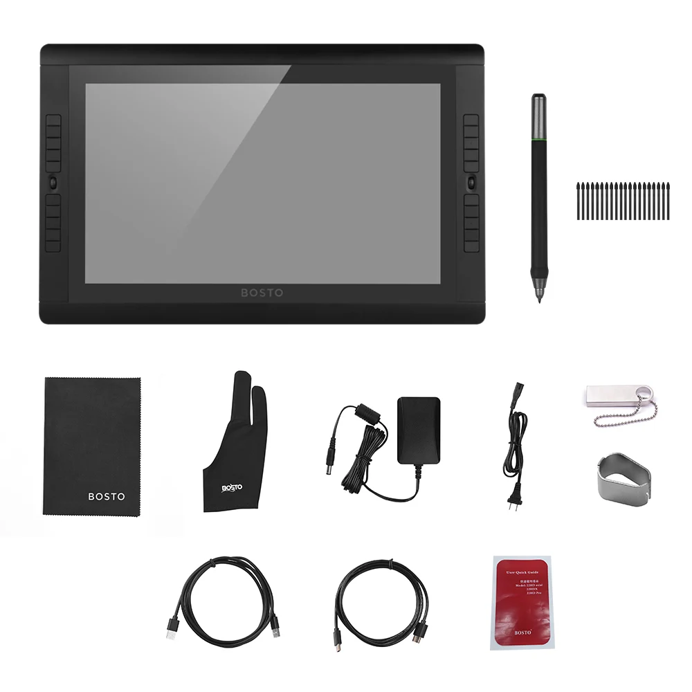 Графический монитор BOSTO artist 22HDX 21 5 дюйма HD IPS экран 20 шт. клавиш и регулируемая
