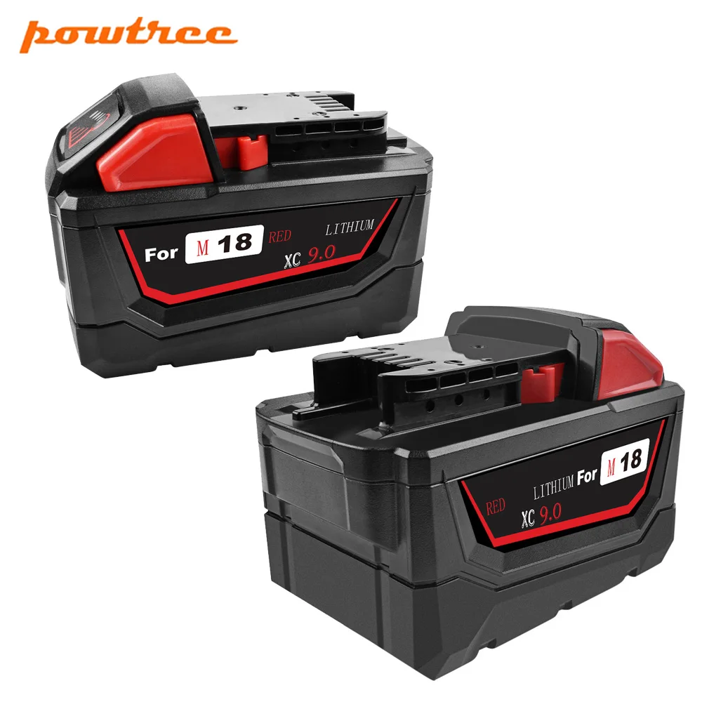 Для Milwaukee M18 9000mAh 18V электроинструменты литий ионная аккумуляторная батарея