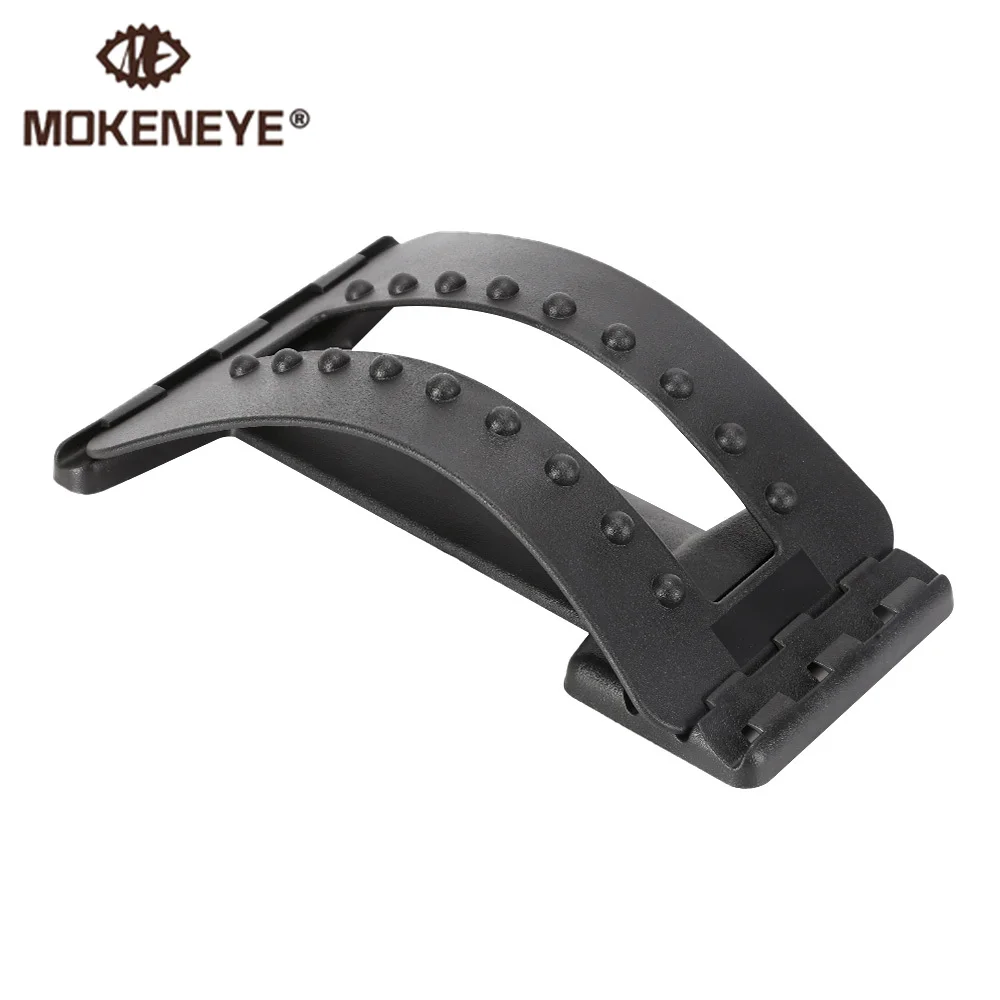 

Back Massager Fitness Relaxation Lumbar Support Traction Pain Relief 3 Gear Tough Plastic Bodybuilding Soothing Home Office