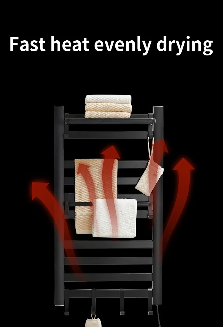 bathroom accessories electric bath towel warmer heating towel shelf rack towel holder towel dryer heated towel rail for bathroom free global shipping