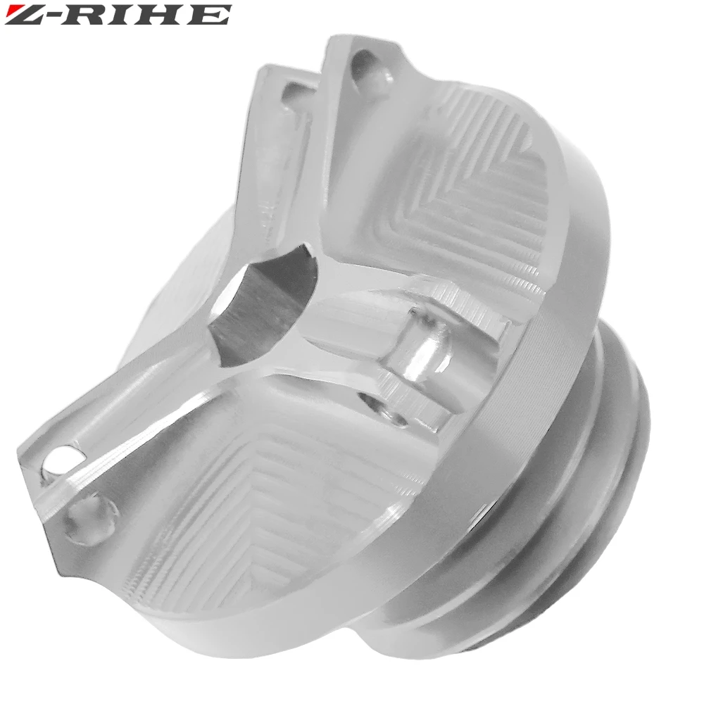 Motorcycle Accessories CNC Oil Filler Cap Plug For SUZUKI GSX-R GSX-S GSXR 1000/750/600/125 GSX1300R HAYABUSA RV 125/200 VANVAN - Цвет: Серебристый
