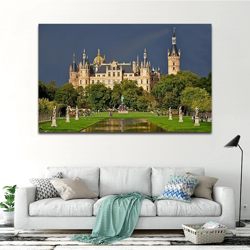 Diy Краска нарисованная цифровыми картинками масляная краска замок