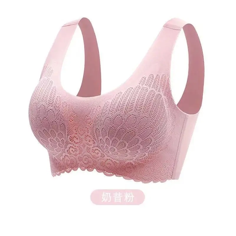 

New Latex Seamless Bra Women Push Up Underwear Cooling Gathers Shock-proof Pad Female Intimate Fashion Soft Comfortable Bralette