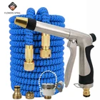 Поливочный шланг высокого давления гибкий удлиняемый садовый водяной шланг бытовой ЕС кран водопровод металлический водяной пистолет Капельное орошение