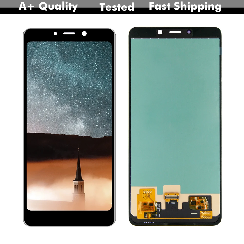 ЖК дисплей AMOLED для Samsung Galaxy A8 2018 A920 SM A920F/DS сенсорная панель с дигитайзером